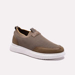 Khaki Mens Slip On Sneakers 0120608