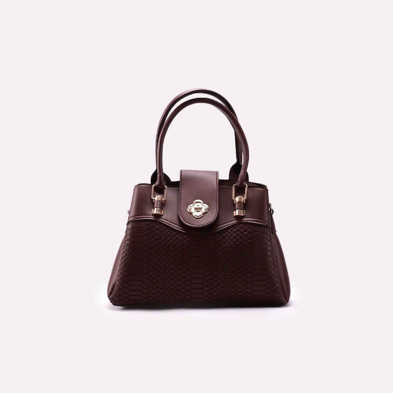 Casual Shoulder Bags Dark Brown 0331526