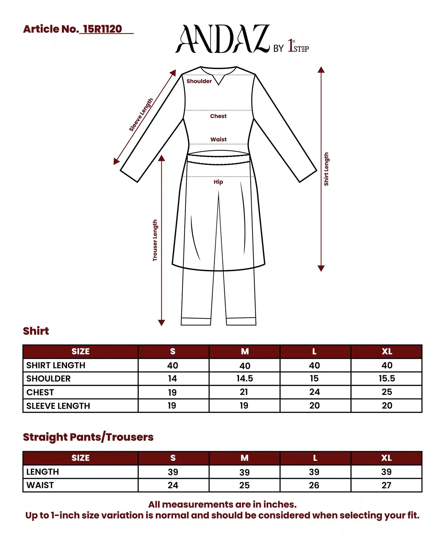 Aurora - 3 Piece Stitched Lawn Suit 15R1120