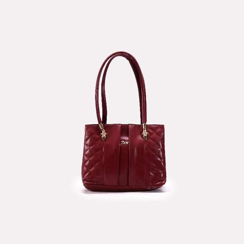 Casual  Shoulder Bags Maroon 0331554
