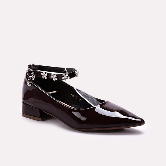 Fancy Court Shoes Brown 0450151