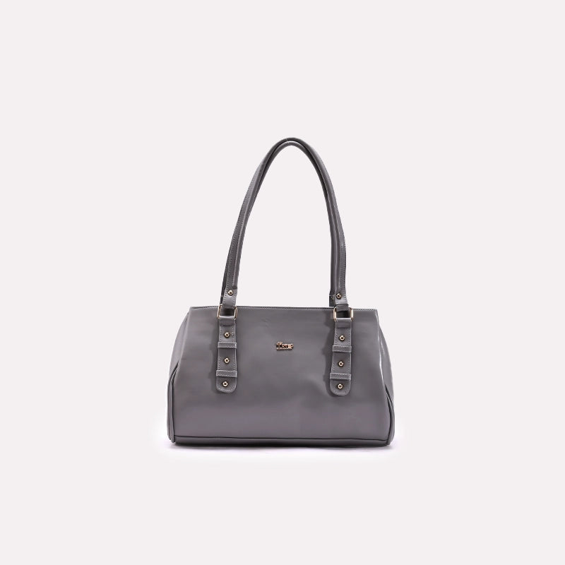 Gray Casual Shoulder Bags 0331064