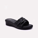 Black Womens Casual Slippers 0413182