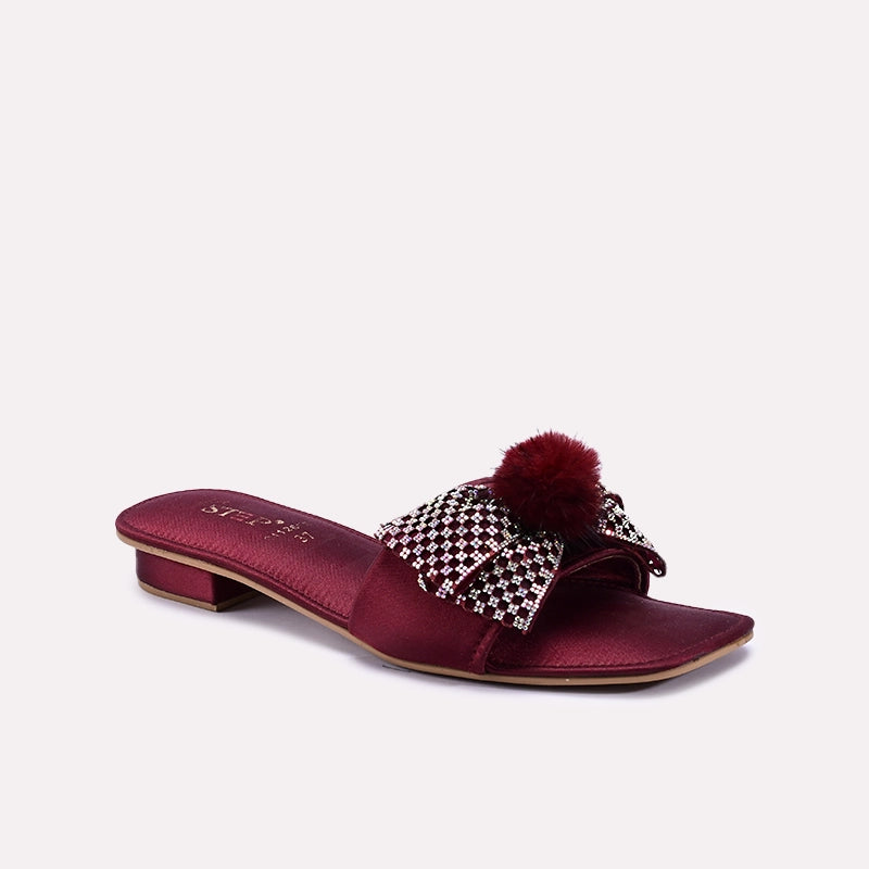 Fancy Slipper Maroon 0412656