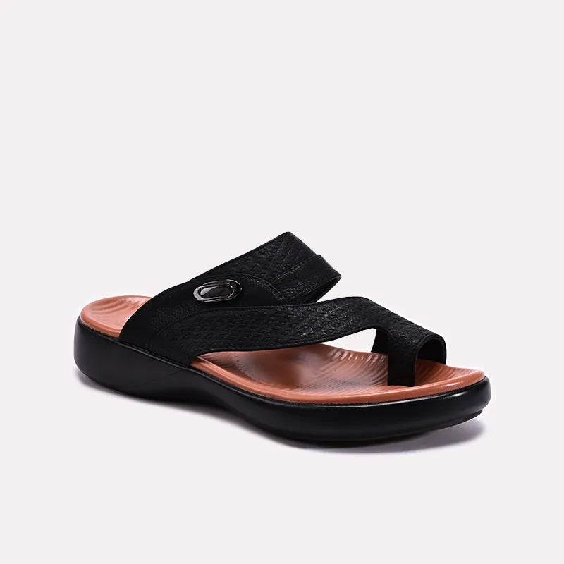 Black Mens Casual Slippers 0151161