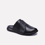 Black Kids Formal Slippers