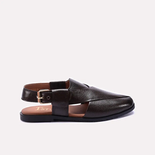 Brown Classic Peshawari Chappals 0141122
