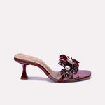 Maroon Bridal Slippers 0412937