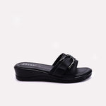 Black Womens Casual Slippers 0413182