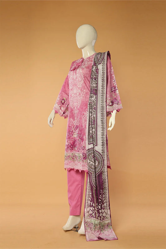 Delphine - 3 Piece Stitched Lawn Suit 15D0107