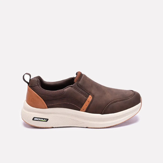 Brown Slip On Comfy Sneakers 0120559