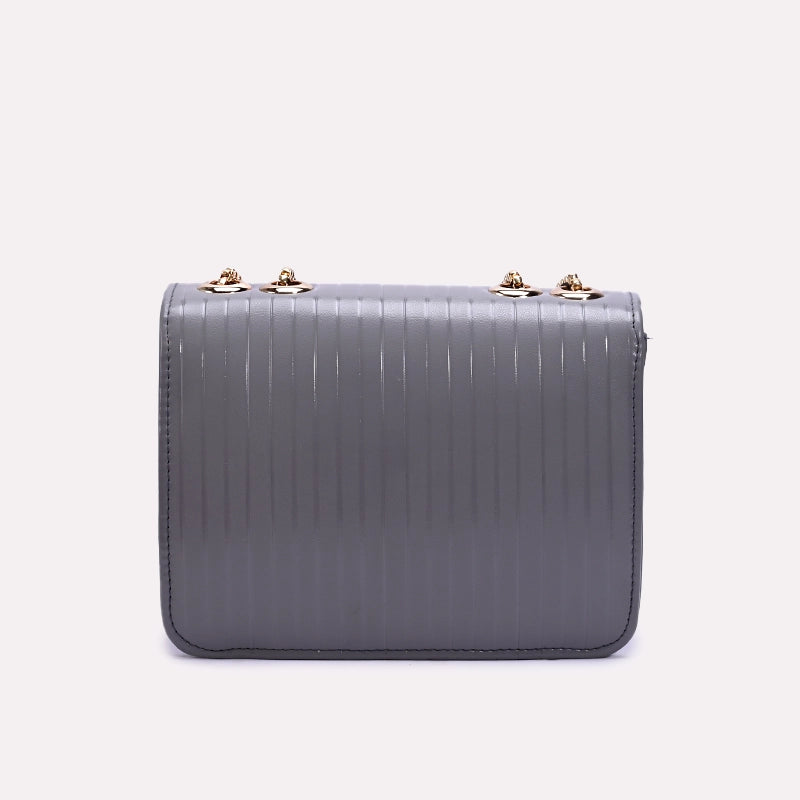 Gray Casual Hand Bags 0321752
