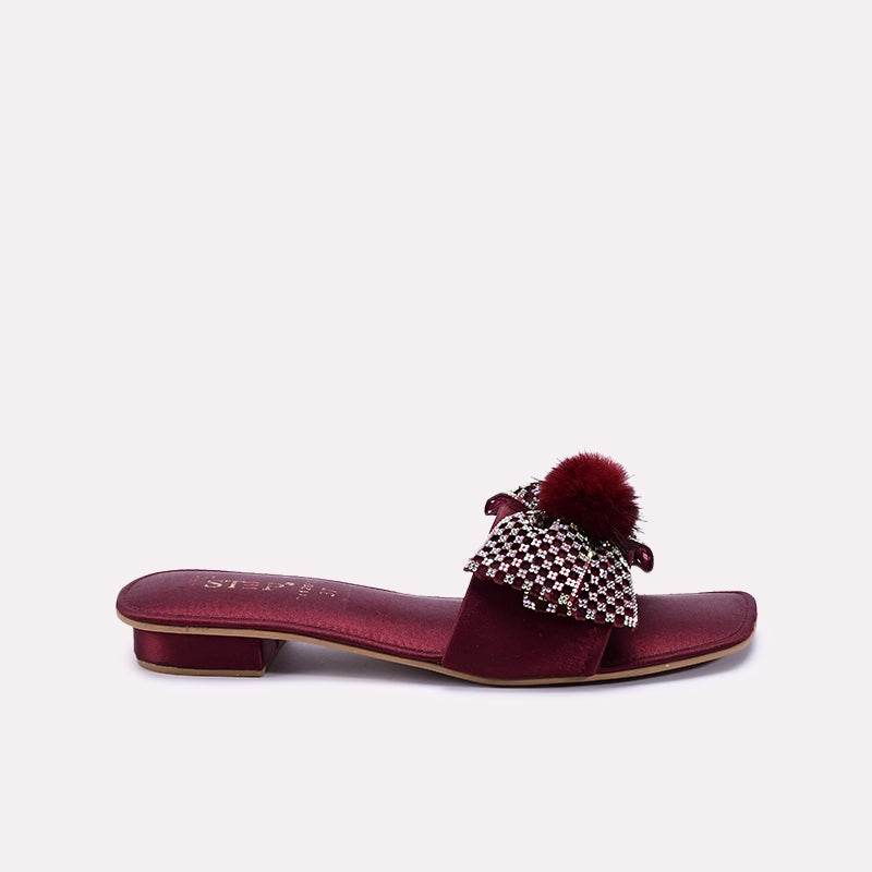 Fancy Slipper Maroon 0412656