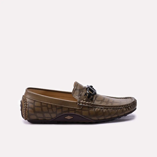 Khaki Loafer Shoes 0130997