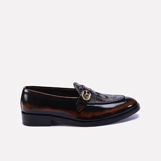 Brown Wing Tip Formal Loafers 0111114