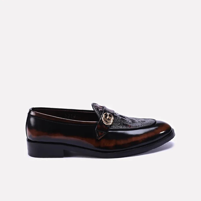 Brown Wing Tip Formal Loafers 0111114