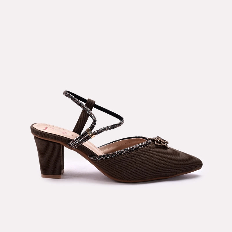 Fancy Court Shoes Brown 0450078