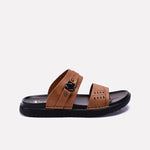 Mens Mustard Comfy Casual Slippers