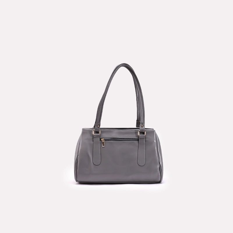 Gray Casual Shoulder Bags 0331064