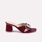 Maroon Fancy Slippers 0412760