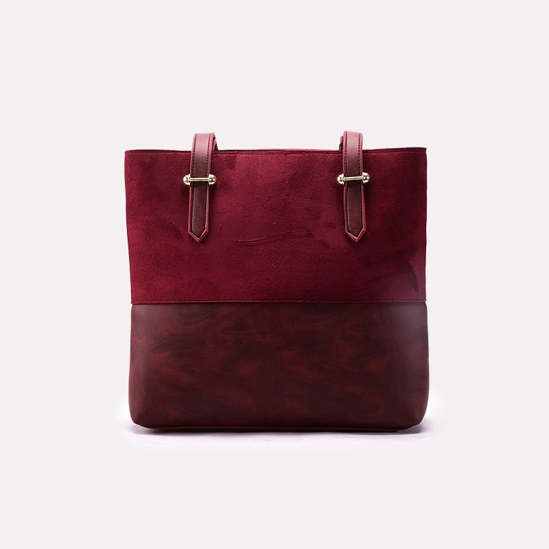 Casual Shoulder Bags Maroon 0331043