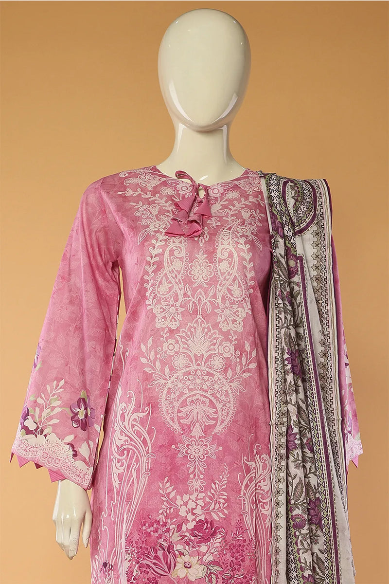 Delphine - 3 Piece Stitched Lawn Suit 15D0107