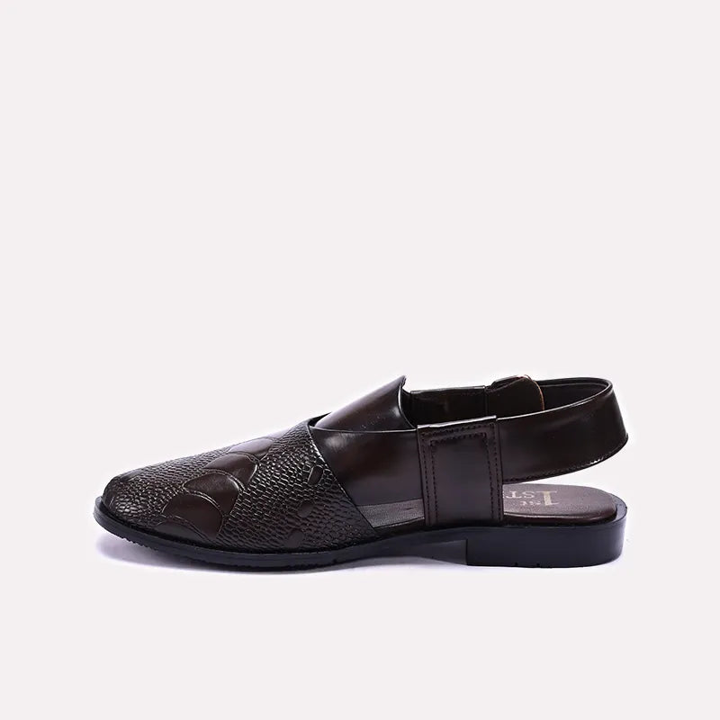 Brown Designer Peshawari Sandals 0141109