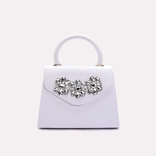 White Casual Hand Bags 0321852