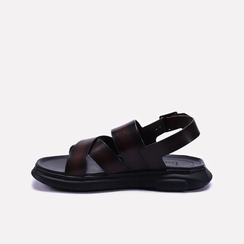 Brown Comfy Leather Sandals 0141167