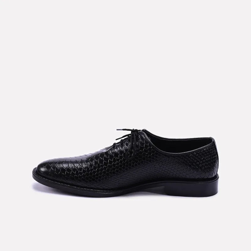 Black Textured Oxfords 0111298