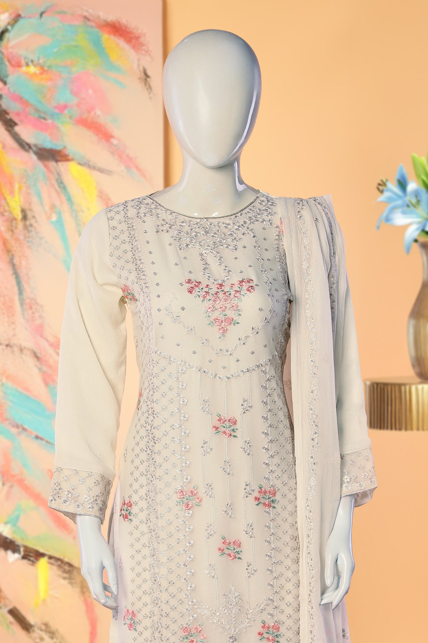 Ivora - 3 Piece Stitched Lawn Suit 15E1003