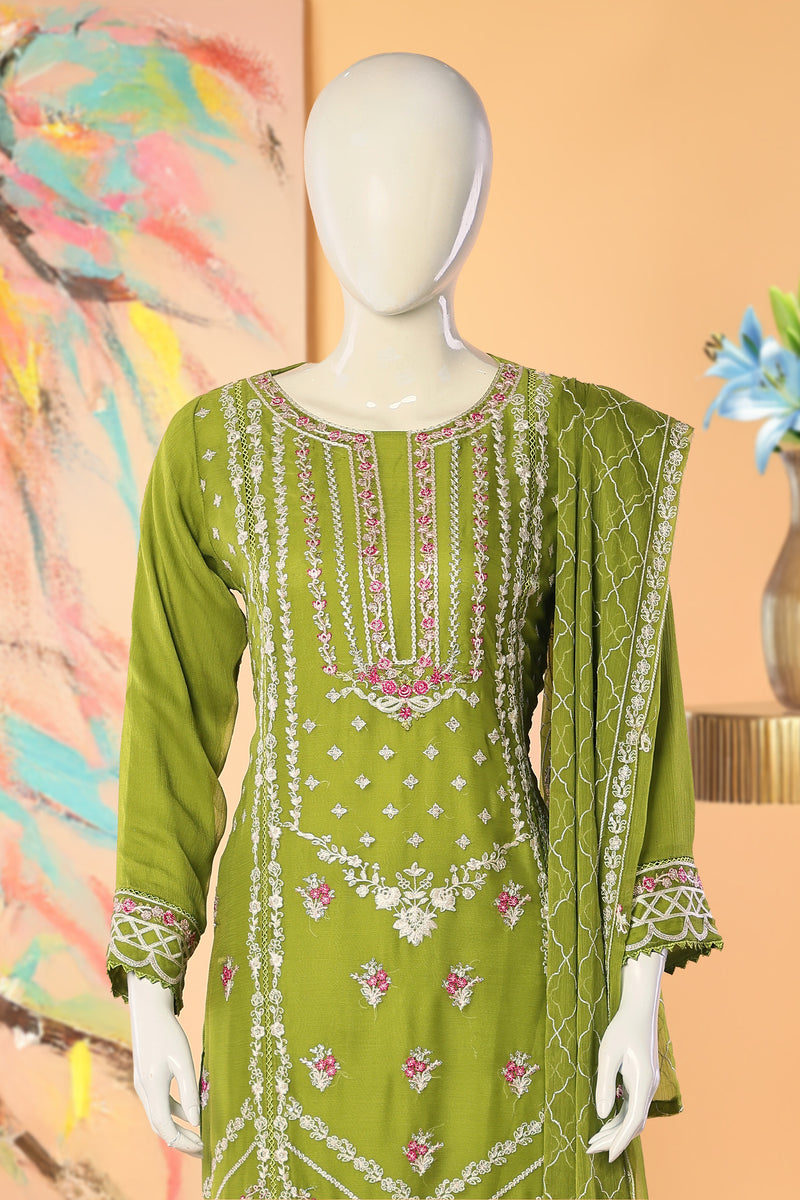 Roselit - 3 Piece Stitched Lawn Suit 15E1004