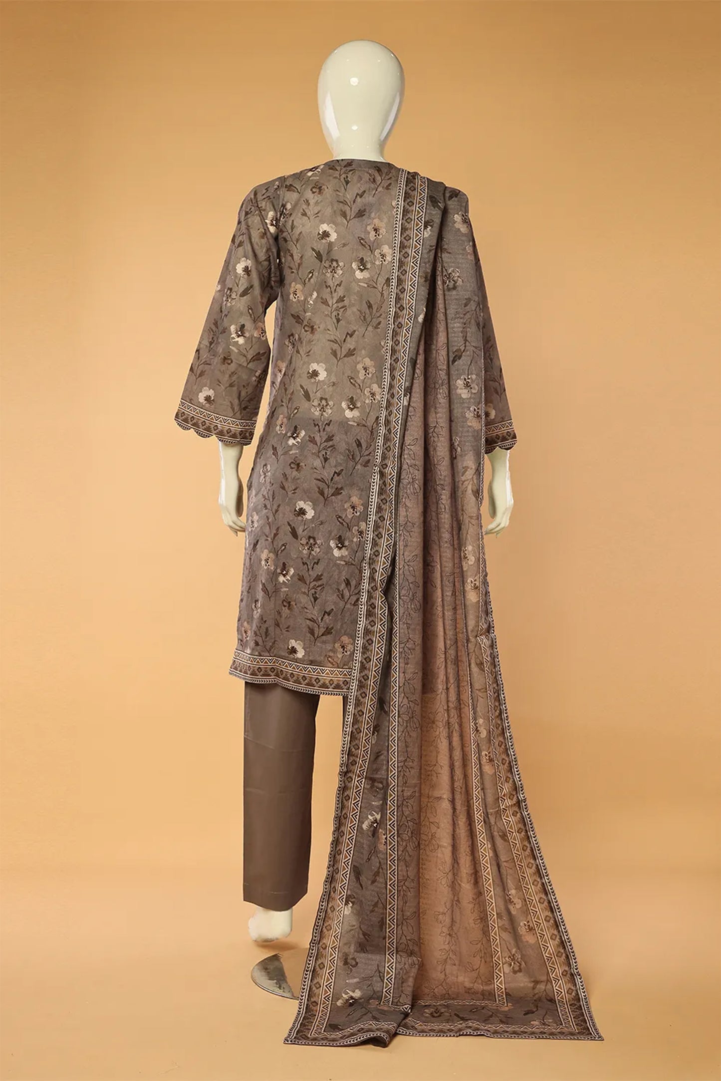 Gulnaar - 3 Piece Stitched Lawn Suit 15D0096