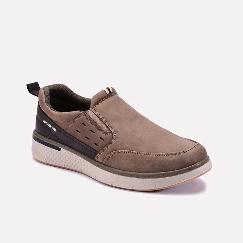 Khaki Slip On Casual Sneakers 0120584 – 1st Step Shoes Bags