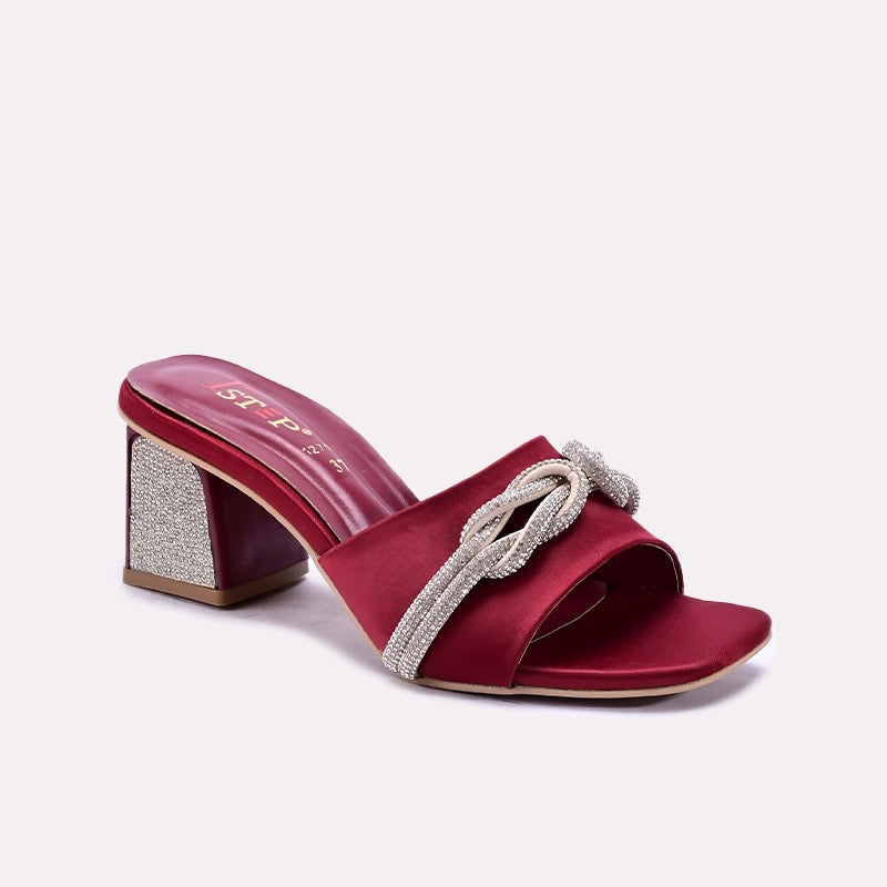 Maroon Bridal Slippers 0412719