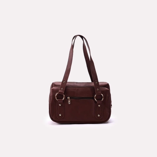Casual Shoulder Bags Brown 0331489