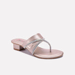 Peach Fancy Slippers For Girls