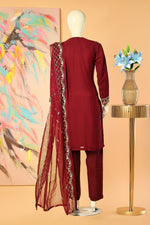 Afshan - 3 Piece Stitched Lawn Suit 15E1002