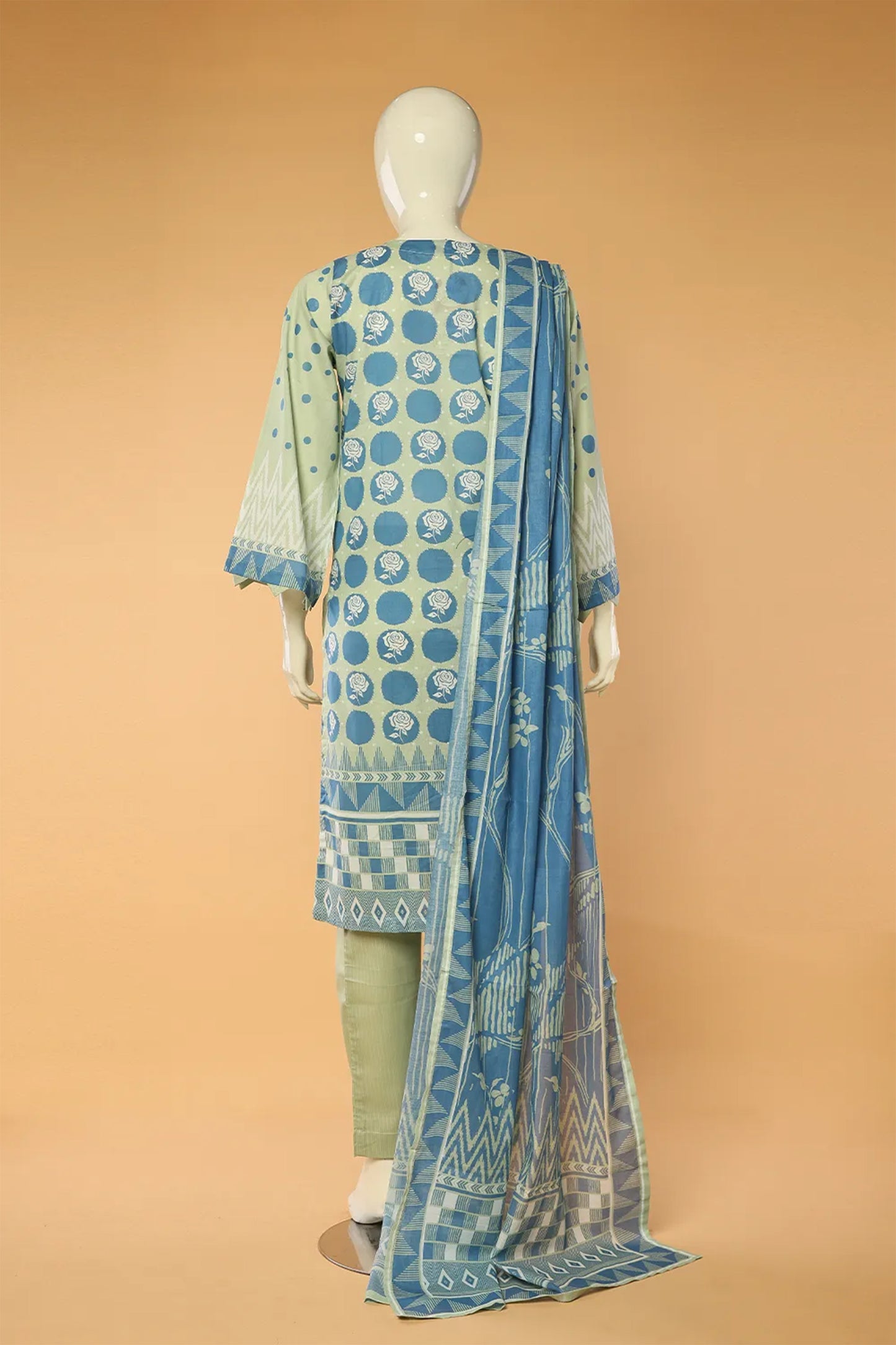 Barirah - 3 Piece Stitched Lawn Suit 15D0104