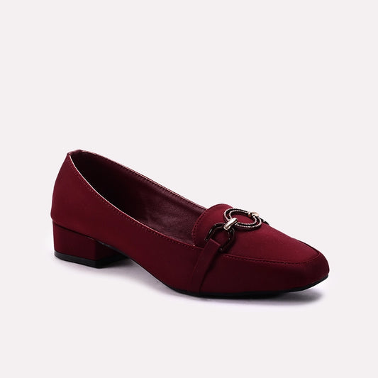 Fancy Court Shoes Maroon 0450063