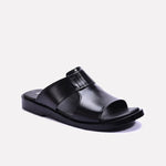 Black Leather Casual Slippers 0150947