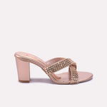 Peach Bridal Heel Slippers 0421334