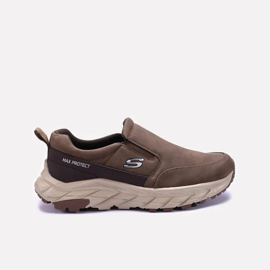 Khaki Slip On Casual Sneakers 0120565
