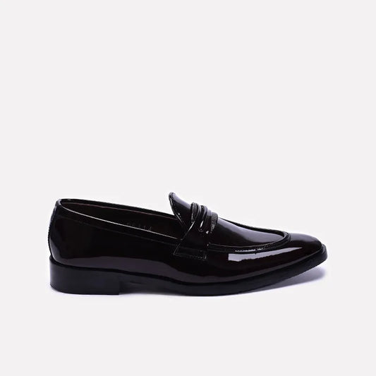 Noble Maroon Glossy Formal Loafers 0111138