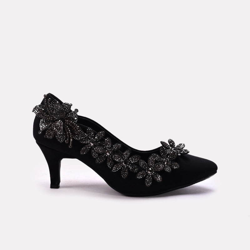 Bridal Court Shoes Black 0450069