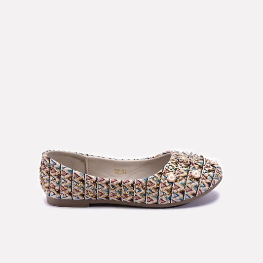 Fawn Fancy Pumps For Girls 0710548