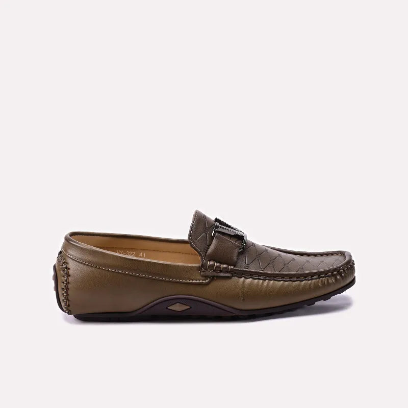 Khaki Loafer Shoes 0130999