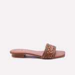 Mustard Fancy Flat Slippers 0412838