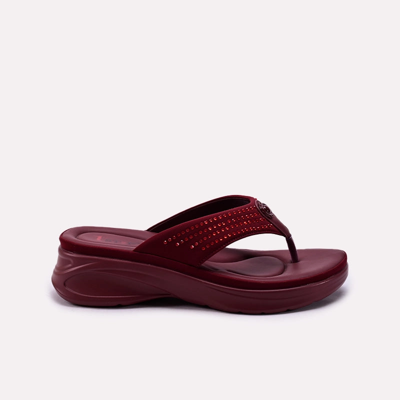 Casual Slipper Maroon 0413437