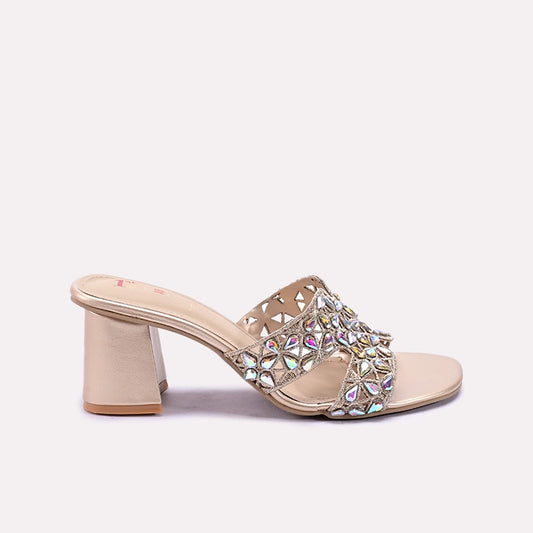 Gold Heel Slippers 0412657